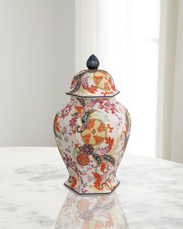 Tobacco Leaf Hex Jar